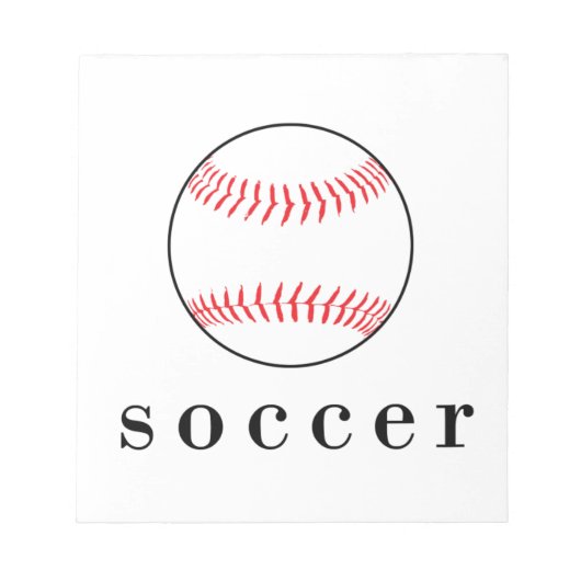 Voetbal Honkbal Grappig Divert Shirts Notitieblok (Voorkant)