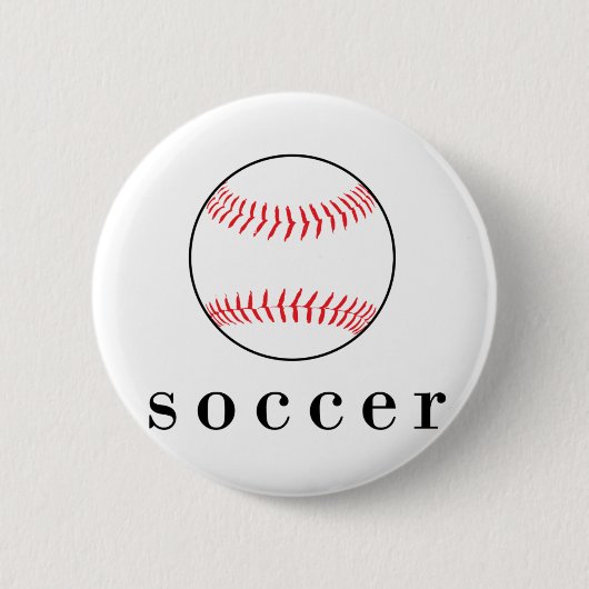 Voetbal Honkbal Grappig Divert Shirts Ronde Button 5,7 Cm (Voorkant)