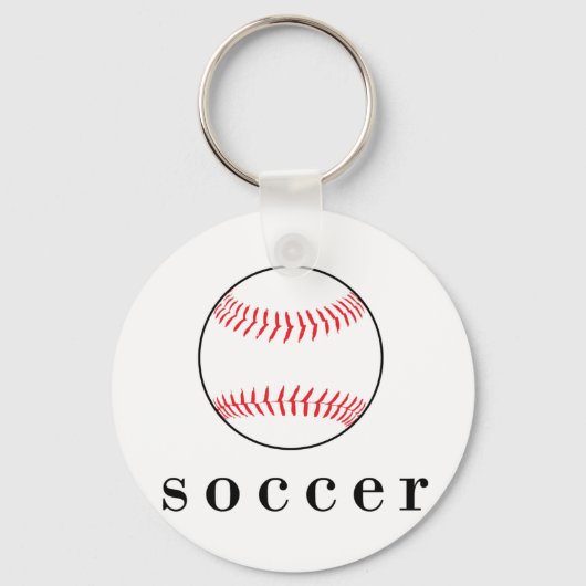 Voetbal Honkbal Grappig Divert Shirts Sleutelhanger (Voorkant)