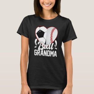 Voetbal Honkbal Softbal Oma Bal Oma Hoor T-shirt
