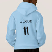 Voetbal Hoodie, Team Game Day Sweatshirt (Achterkant)