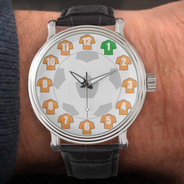 Voetbal horloge - met Oud Gouden shirts (Creator heeft geüpload)