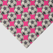 Voetbal / Hot Pink Tissuepapier (Detail)