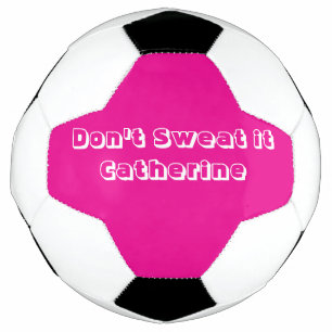 Voetbal Hot Pink & Witte Bal 