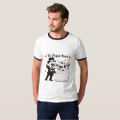 Voetbal Huwelijk Koppel T-shirt (Voorkant volledig)