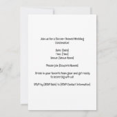 Voetbal Huwelijk thema met bal op groen Kaart (Achterkant)