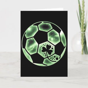 Voetbal Iers Klaverblad Lucky Clover St. Patrick's Kaart