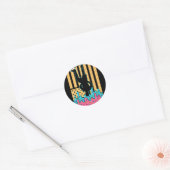 Voetbal Ijs Drip Jongens Jeugd Spelers Fan Ameri Ronde Sticker (Envelop)