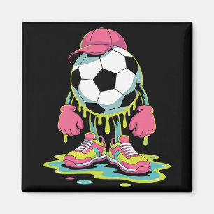 Voetbal ijs druppel mannen vrouwen spel voetbal dr magneet