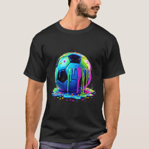 Voetbal Ijs Druppelend Voor Jongens Meisjes Kinder T-shirt