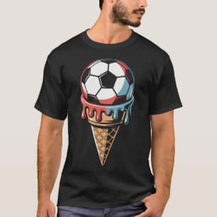 Voetbal Ijsje Druppelende Schep _1 T-shirt
