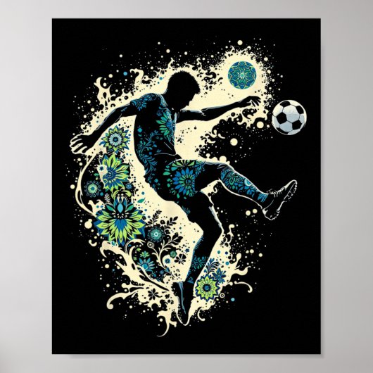 Voetbal Ik ben 7 jaar oud jongen verjaardag Poster (Voorkant)