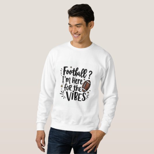 Voetbal Ik Ben Hier voor de Sfeer Trui (Voorkant volledig)