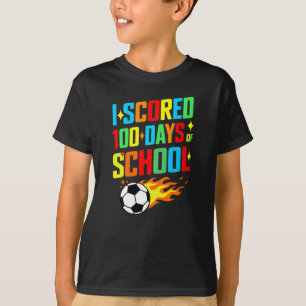 Voetbal Ik heb 100 dagen school voltooid T-shirt