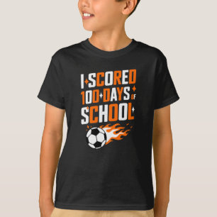 Voetbal Ik heb 100 dagen school voltooid T-shirt