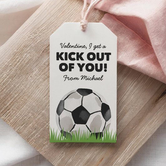 Voetbal Ik Krijg Een Kick Uit Je Valentijnsdag Cadeaulabel
