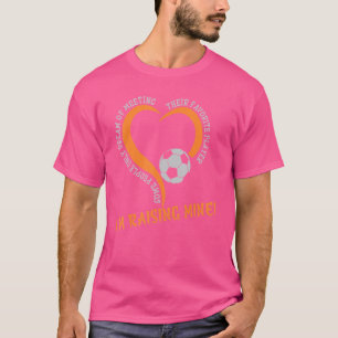 Voetbal Ik verhoog mijn favoriete spelers Team Pla T-shirt