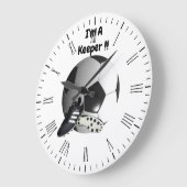 Voetbal Im A Keeper, wandklok (Hoek)