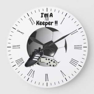 Voetbal Im A Keeper, wandklok