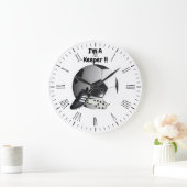 Voetbal Im A Keeper, wandklok (Huis)