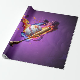 Voetbal in brand. cadeaupapier