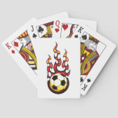 Voetbal in brand pokerkaarten (Achterkant)