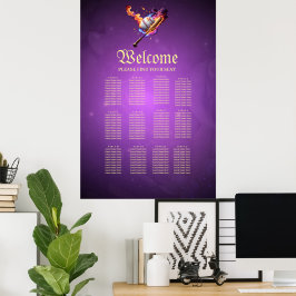 Voetbal in brand. poster