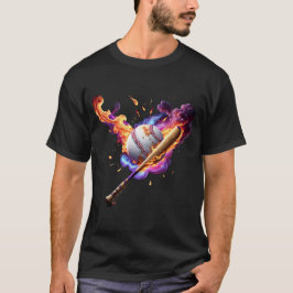 Voetbal in brand. t-shirt