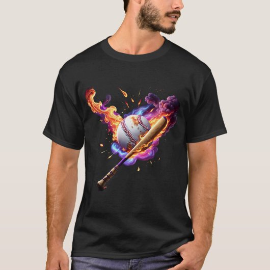 Voetbal in brand. t-shirt (Voorkant)