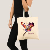 Voetbal in brand. tote bag (Voorkant (product))