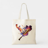 Voetbal in brand. tote bag (Achterkant)