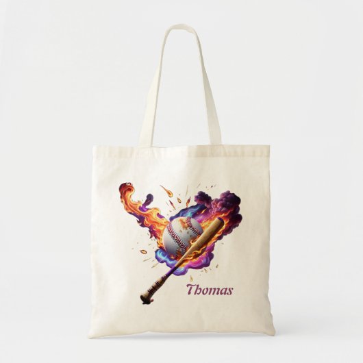 Voetbal in brand. tote bag (Voorkant)