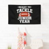 Voetbal in de 11e klas klaar om terug naar school spandoek (Insitu)