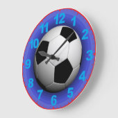 Voetbal in de klok met cijfers (Hoek)