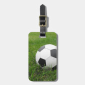 Voetbal in Grass Bagagelabel (Voorkant verticaal)