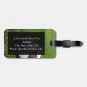 Voetbal in Grass Bagagelabel (Achterkant horizontaal)