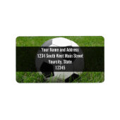 Voetbal in Grass Etiket (Voorkant)