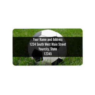 Voetbal in Grass Etiket