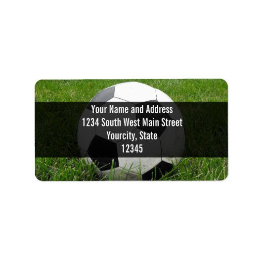 Voetbal in Grass Etiket (Voorkant)