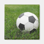 Voetbal in Grass Magneet (Voorkant)