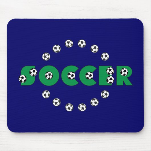 Voetbal in Groen Muismat (Voorkant)