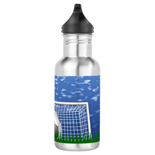 Voetbal in het net, populair design, waterfles  (Rechts)