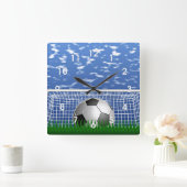 Voetbal in het net vierkante klok (Huis)