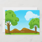 Voetbal in het park uitnodiging (Achterkant)