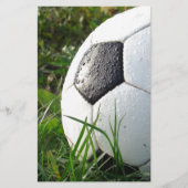 Voetbal in het veld briefpapier (Voorkant)