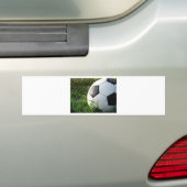 Voetbal in het veld bumpersticker (Op auto)