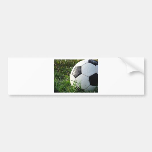 Voetbal in het veld bumpersticker (Voorkant)