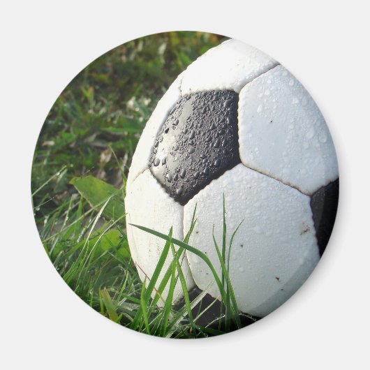 Voetbal in het veld magneet (Voorkant)