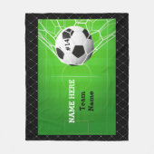 Voetbal in net fleece deken (Voorkant)