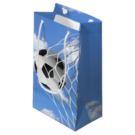 Voetbal in net klein cadeauzakje
